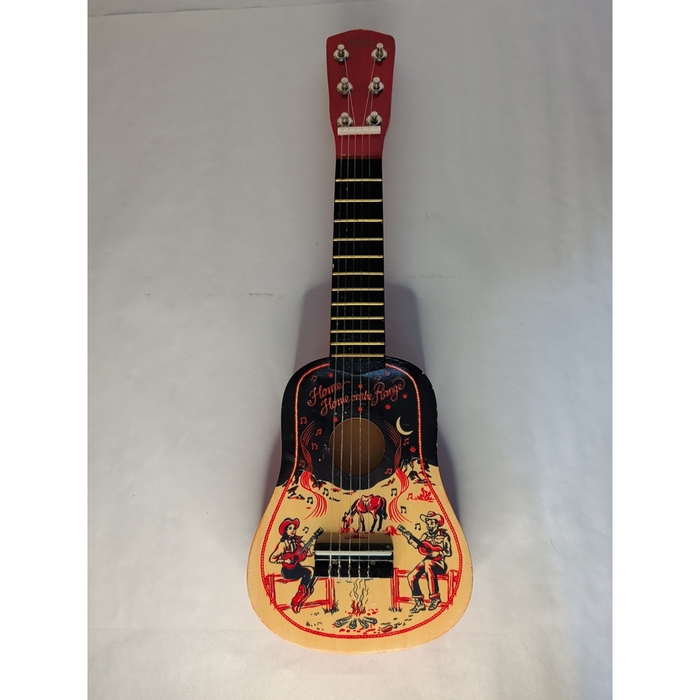 Schylling Home On The Range Kids Toy Guitar 21.38" X 7" X 2.25"